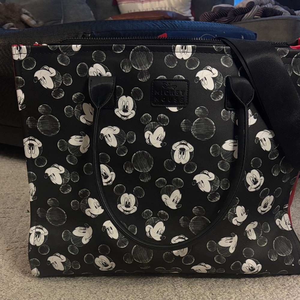 Disney Black and White Mickey Mouse Laptop Bag